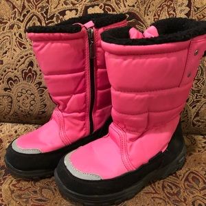 Girls Pink Khombu Snow Boots Waterproof Warm 13M